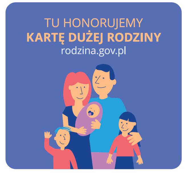 logo akcji Tu honorujemy kartę dużej rodziny